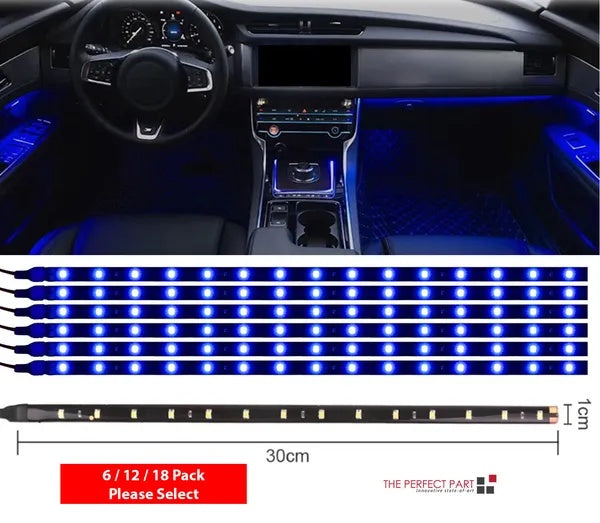 12V Waterproof LED Underbody Light Strip Kit – Car & Motorcycle Underglow Accent Lights