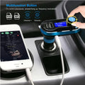 Wireless FM Transmitter Car Mount with Bluetooth & USB Charging