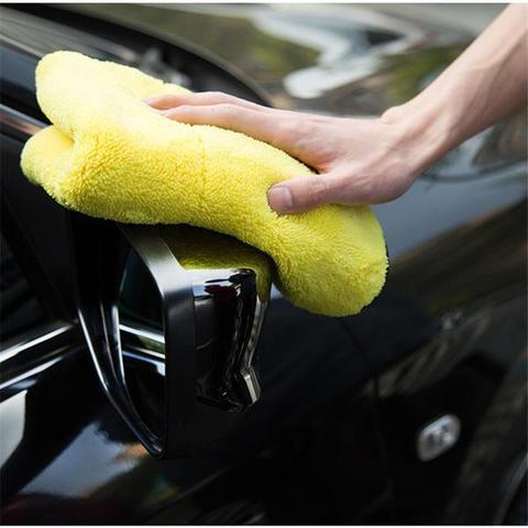 Dual-Sided Microfiber Car Cleaning Towel – Wet & Dry Use