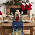 Christmas Table Runner 13x72 Inch – Festive Xmas Trees & Snowflakes Decor